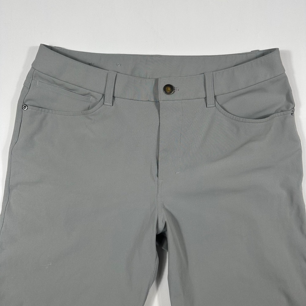 Lululemon ABC Slim-Fit Pant Mens 30x28 Warpstreme 5-Pocket Trousers Gray